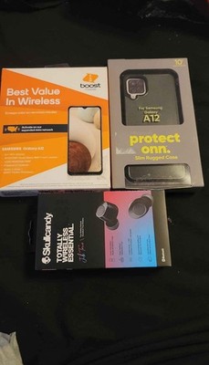 BOOST MOBILE PREPAID SAMSUNG GALAXY A12 WITH ACCESSORIES BRAND NEW