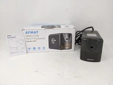 AFMAT Electric Pencil Sharpener for Standard 8mm Pencils Black PS13 Heavy Duty