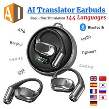 AI Real Time Translation Earbuds Portable Smart Touch Headphones Wireless Blueto