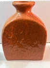 Haeger Modern Rustic Ceramic Vase Earth Tone Speckled Glaze Rectangular 13"
