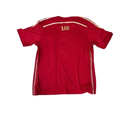 Adidas Spain Soccer Jersey Mens 3XL Red Xavi 8 2010 World Cup