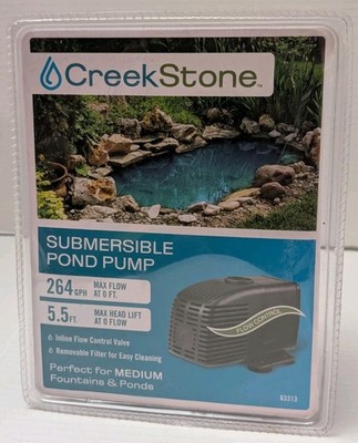 Creek Stone 264 GPH SUBMERSIBLE FOUNTAIN POND PUMP 63313 