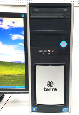 TERRA ASUS Windows XP Gamer PC 4GB i5 4x 3,30GHz 500GB DVD HDMI DVI Computer