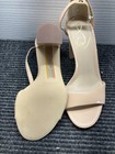 Sam Edelman Heel Sandals Womens Size 5.5 Nude Ankle Strap Open Toe Back Zip — photo 4