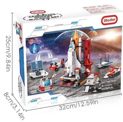 Sitodier KB7092 Space Shuttle mit Startrampe Bauset 1008 Teile NEU