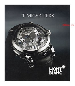 MONT BLANC booklet  TIMEWRITERS 2011 watches very good condition