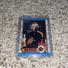 1989-90 O-Pee-Chee Kirk McLean Rookie Card Signed #61 Canucks. rookie card picture