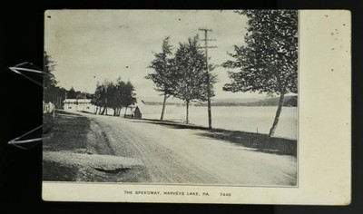 Harvey's Lake PA Pennsylvania - The Speedway  Harveys Lake - Postcard - c1908