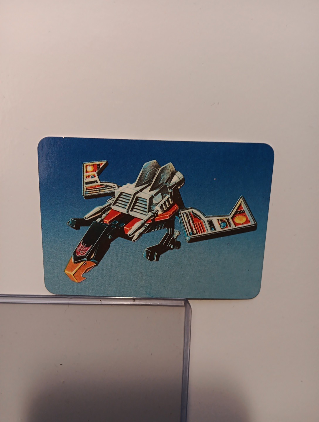 1985 Transformers Card Laserbeak #108 Blue Variation EX Decepticons Fast Shippi