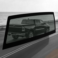 Rear Window Back Glass Dark For Dodge Ram Pickup 1500 2009 2020-2018 Tempered