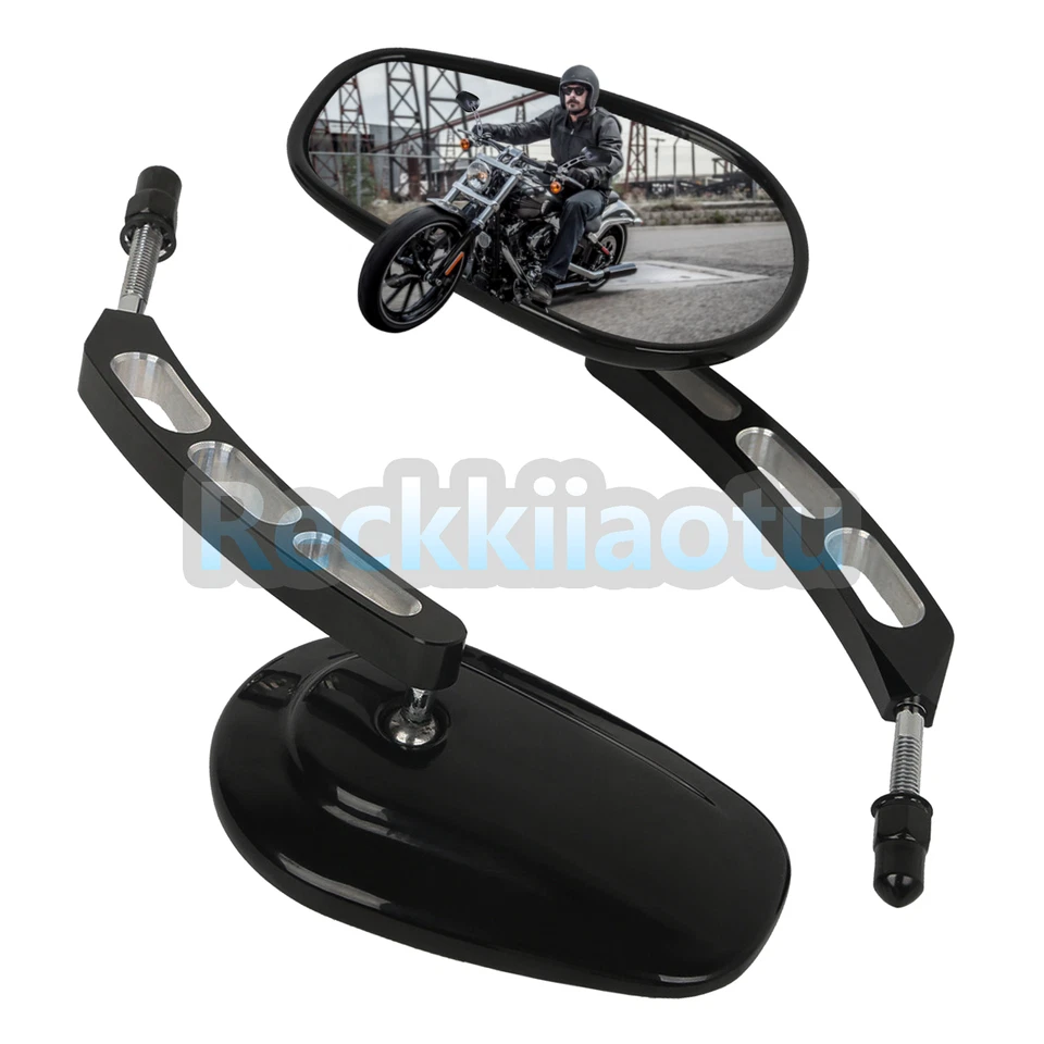 Espejos retrovisores 8 mm para Harley-Davidson Softail/Heritage Softail motocicleta Foto 4 de 4