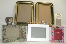 MIXED LOT of 7 Decorative Picture Frames. Pre-Owned