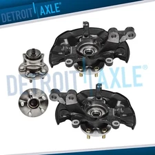 Front Steering Knuckles Rear Wheel Hubs for 2014 2015-2018 Toyota Corolla Matrix