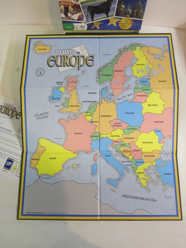 10 Days In Europe Board Game Out Of The Box complete - Image 4 of 4