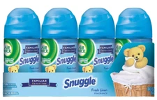 4 Pack Air Wick Freshmatic Ultra SNUGGLE FRESH LINEN Automatic Spray Refill