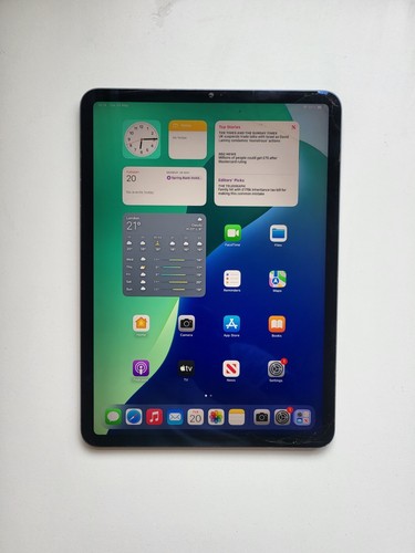 Apple iPad Pro 11 inch 3rd Gen (M1 Chip) 2021 - 512GB WIFI Grey Cracked Glass - Afbeelding 2 van 6