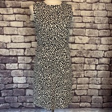 Ann Taylor Black & White Sleeveless Dress Size 10