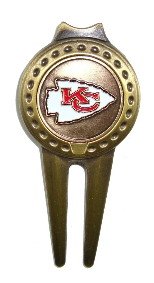 MCARTHUR Kansas City (KC) Chiefs Divot Tool with Golf Ball Marker