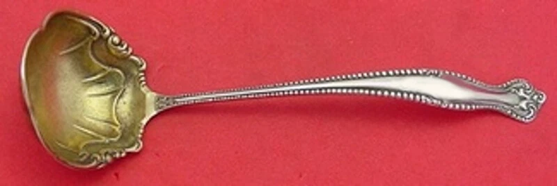 Canterbury by Towle Sterling Silver Sauce Ladle Gold Washed Lobed 5 5/8"