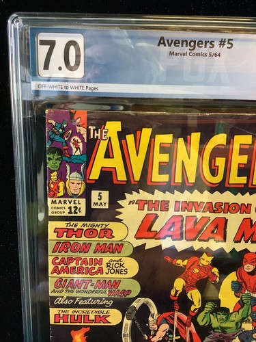 The Avengers #5 Graded 7.0 Early HULK App - Picture 2 of 10