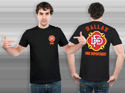 NEW DALLAS FIREFIGHTER FIRE DEPARTMENT RARE FIREARM LOGO T-SHIRT
