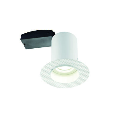 Saxby Ravel Trimless Plaster-in GU10 Blendschutz Brandschutz Einbaustrahler IP20