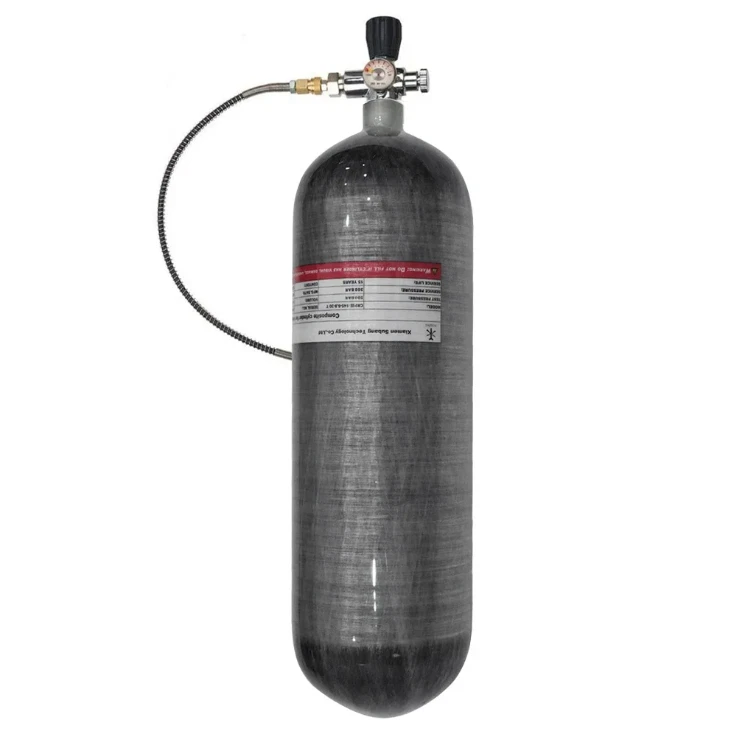 Cilindro fibra di carbonio 6,8 L HPA serbatoio stazione di riempimento regolatore immersioni subacquee 4500 PSI - Immagine 2 di 4