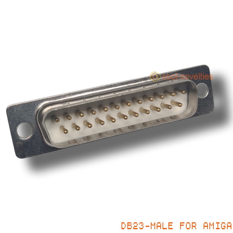 23 WAY MALE "D" PLUG DB23 CONNECTOR FOR COMMODORE AMIGA - RARE!