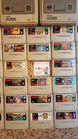 Lotto Console Giochi Usati Super Nintendo SNES NES Mario Kirby Retrogames Raro