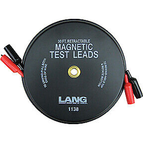 Magnetic Retractable Test Leads, 2 Leads x 30' 1138 Lang 1138 0 - Afbeelding 1 van 1