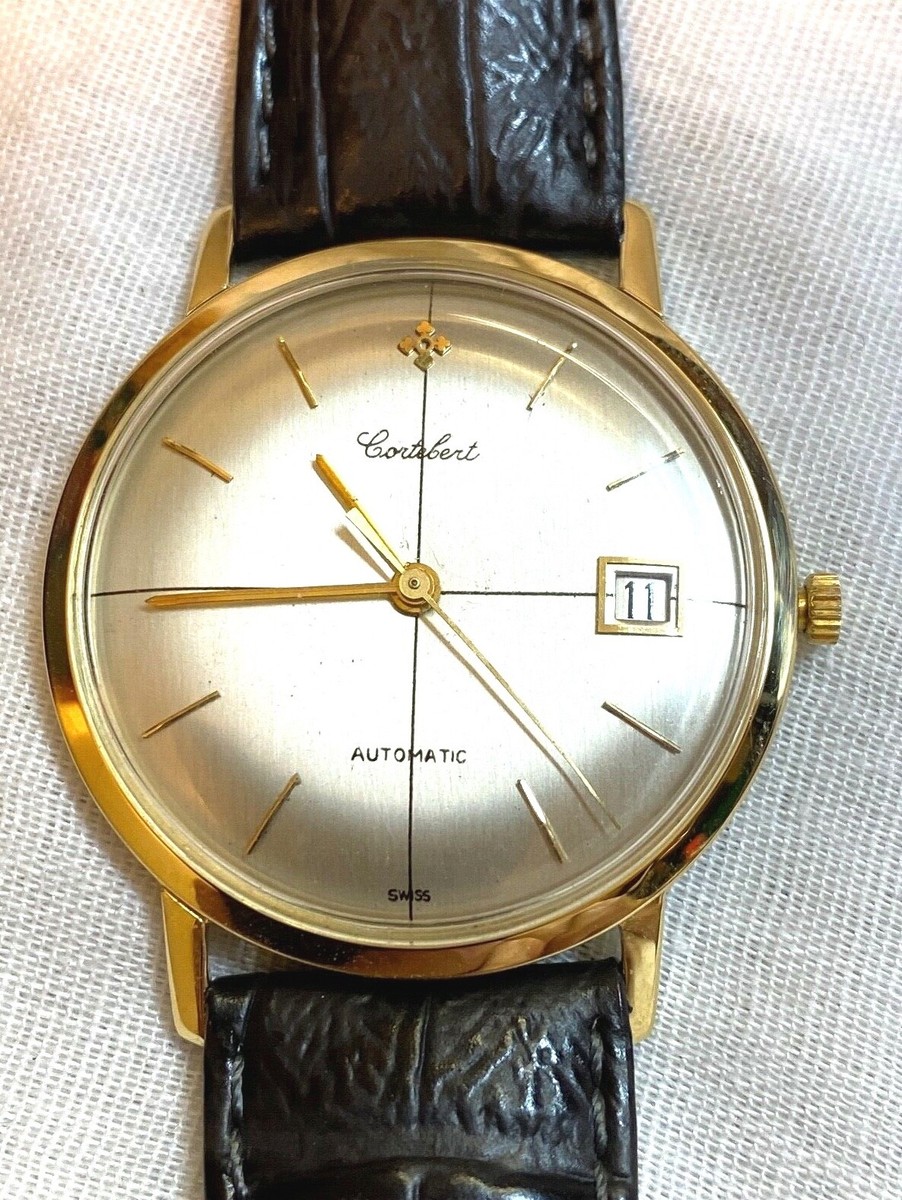 Cortebert 自動巻き 腕時計 ゴールド CORTEBERT Mans Chronometer Automatic !4k.Solid Gold 21 Jewel