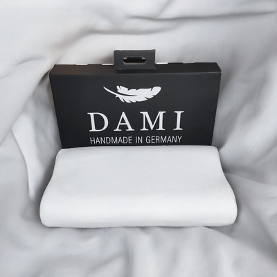 DaMi Premium Nackenstützkissen 60x35x12cm waschbarer Bezug Bett Nacken Kissen