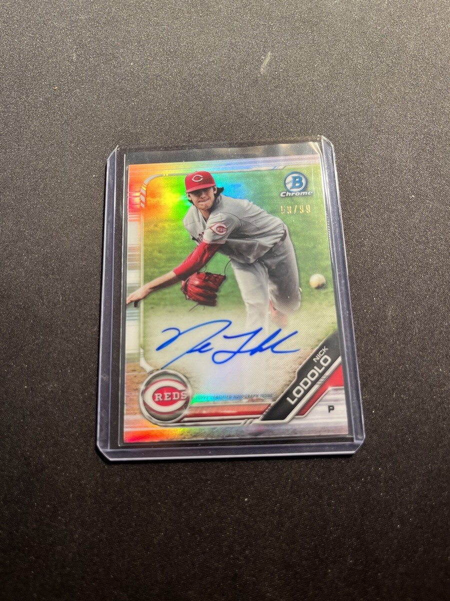 PSA10 Auto Nick Lodolo 1st Bowman Chrome 2021 Bowman Chrome Baseball