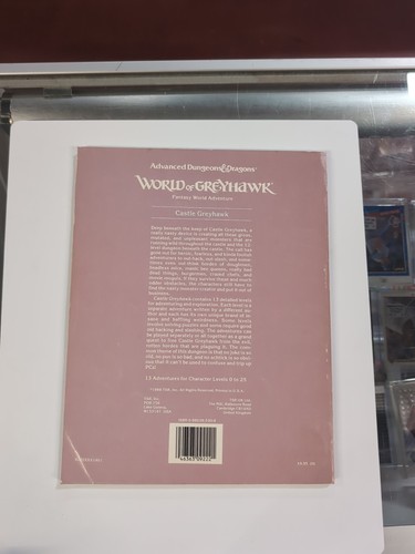 Vintage 1990 Advanced D& D 2nd WG7 World Greyhawk Castle Greyhawk - Picture 3 of 8