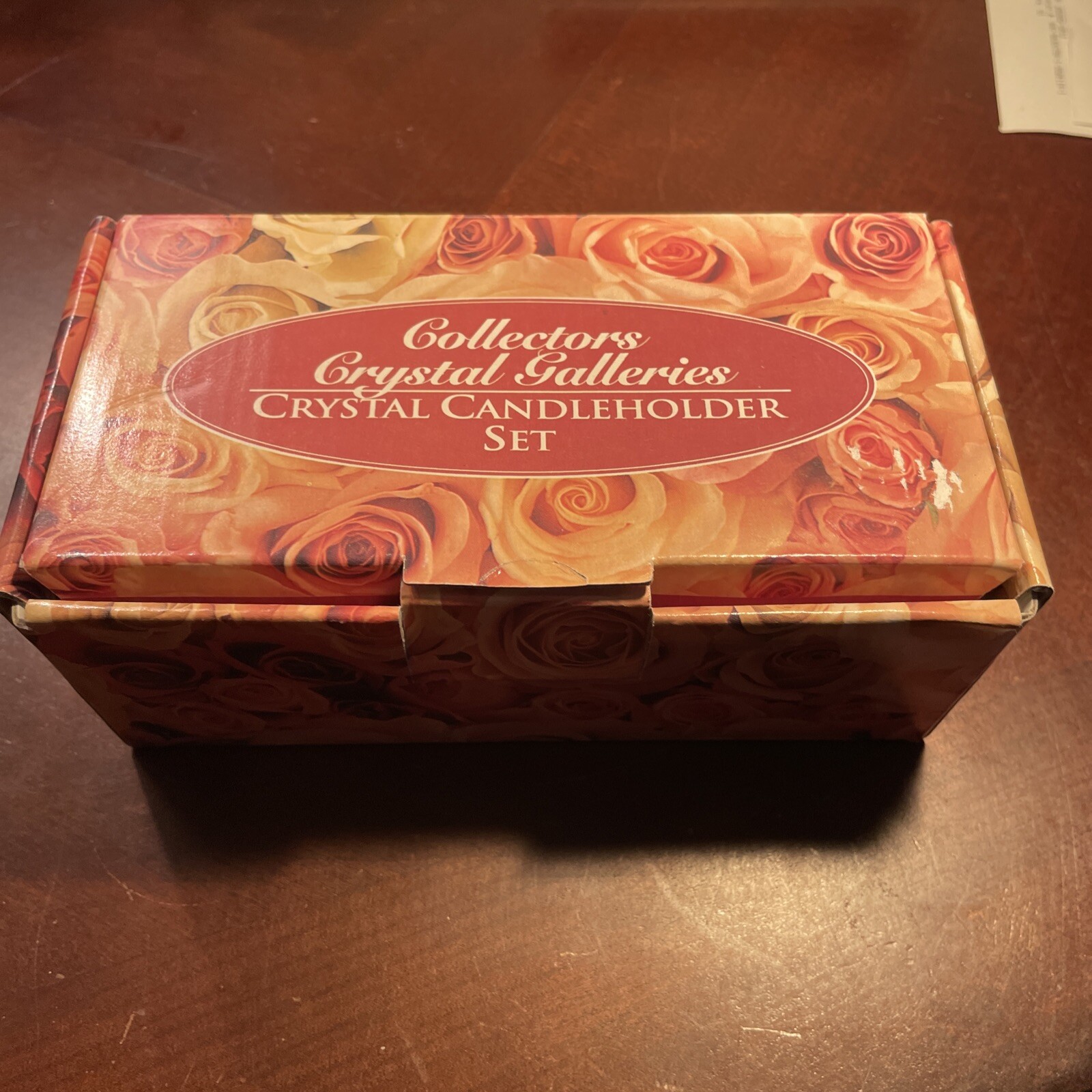 Crystal Candleholder Set For Taper Candles, Collectors Crystal Galleries