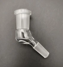 B Quality 14-10 45 Degree Angle Glass Ground Joint Attachment Adapter GonG Elbow