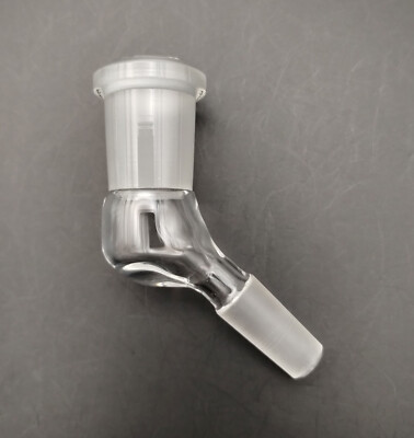 B Quality 14-10 45 Degree Angle Glass Ground Joint Attachment Adapter GonG Elbow