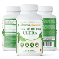 Ginkgo Biloba, Mood Booster, Supports Brain Function & Mental Alertness, 180 Cap