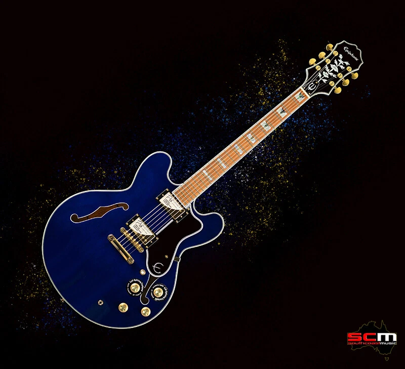Epiphone Sheraton II PRO Semi-Hollow Archtop Electric Guitar Midnight Sapphire