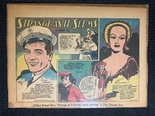 1941 STRANGE AS IT SEEMS by Ernest Hix 15x11" Comic Strop VG 4.0 Victor Mature