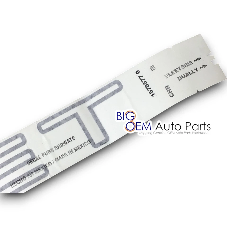 Chevrolet Silverado 1999-2007 puerta trasera carbón Chevrolet calcomanía OEM 15785771 Foto 2 de 4