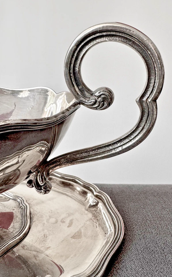 SAUCIERE EN ARGENT MASSIF POINÇON 800 ÉPOQUE 19ème. - Photo 4/4