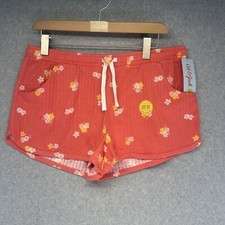 Cat  Jack Shorts Girls Drawstring Floral Coral Pockets Extra Extra Large NWT