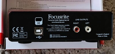 Focusrite Scarlett Solo 2nd Gen USB Audio Interface | eBay