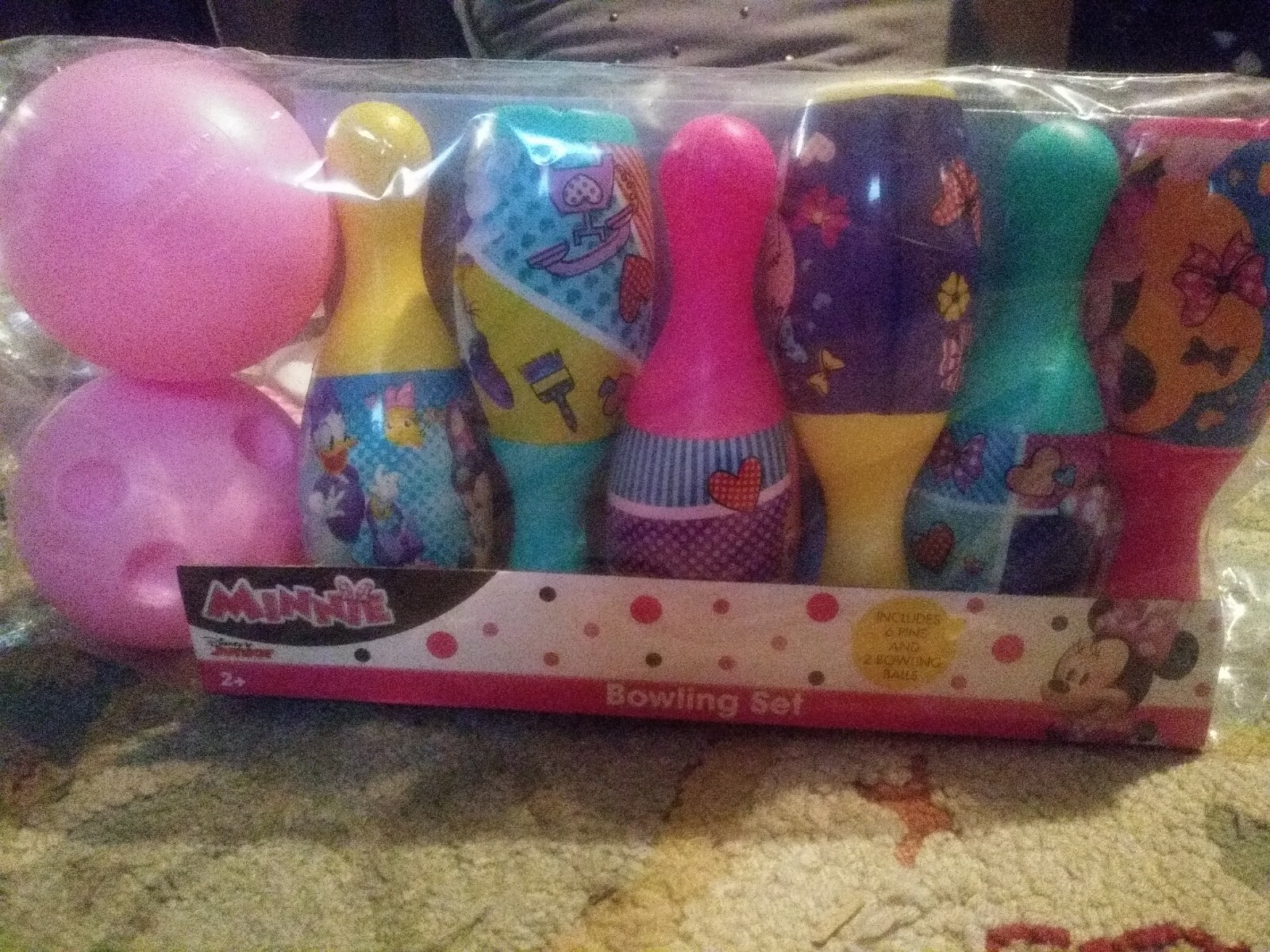 minnie mouse bowling set