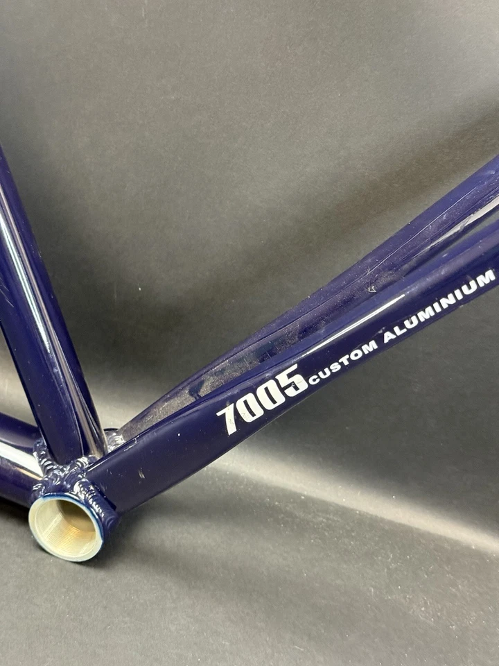 Cuadro de bicicleta Leader LD 717R Superlight 7005 aluminio tratado térmicamente/56 cm/azul Foto 3 de 4