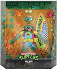 SUPER7 Teenage Mutant Ninja Turtles Ultimates Sewer Surfer Mike 7-Inch Action...