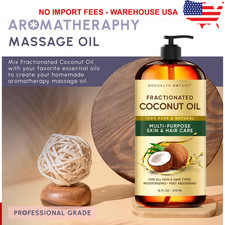 Fractionated Coconut Oil 16oz 100 Pure Carrier Oil for Skin Hair.