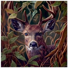Elk Diamond Art Kits for Adults,5D Deer Diamond Painting DIY Animal Diamond A...