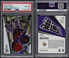 2025 Prizm Randy Moss Manga - Horizontal #6 Vikings PSA 10 GEM MINT Case Hit